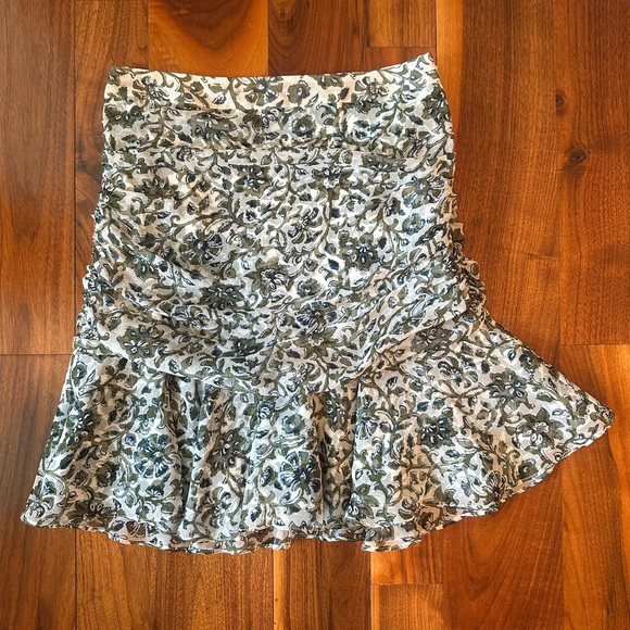NWOT Veronica Beard Taras Mini Skirt in Off-White Multi; Size 2 - Picture 5 of 10